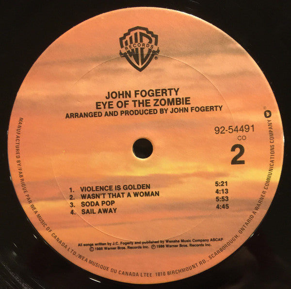 John Fogerty - Eye Of The Zombie - 1986