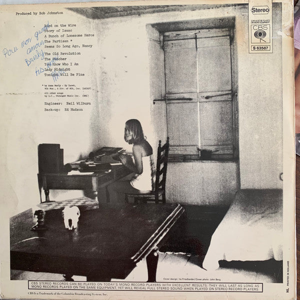 Leonard Cohen – Songs From A Room - 1969 Original Netherlands Pressing!