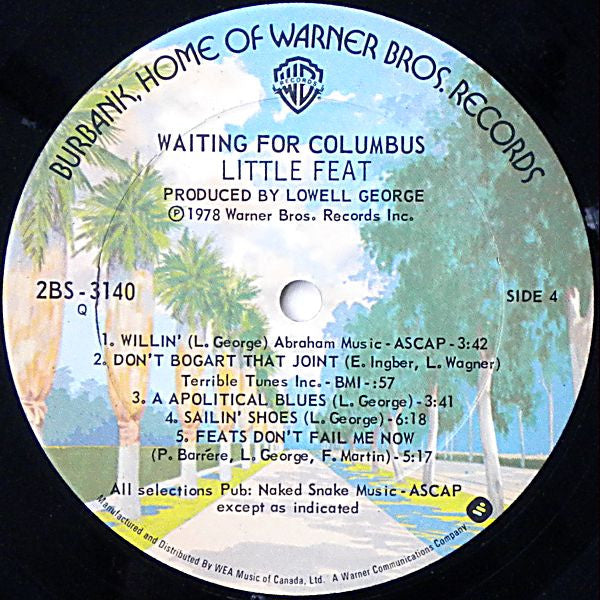Little Feat – Waiting For Columbus - 1978