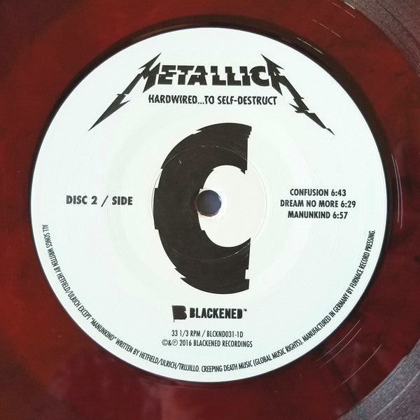 Metallica – Hardwired To Self-Destruct! RDS Red Translucent Marble