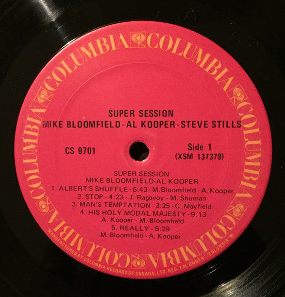 Mike Bloomfield / Al Kooper / Steve Stills – Super Session - 1968 Original