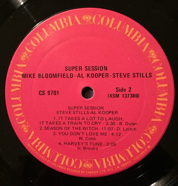 Mike Bloomfield / Al Kooper / Steve Stills – Super Session - 1968 Original