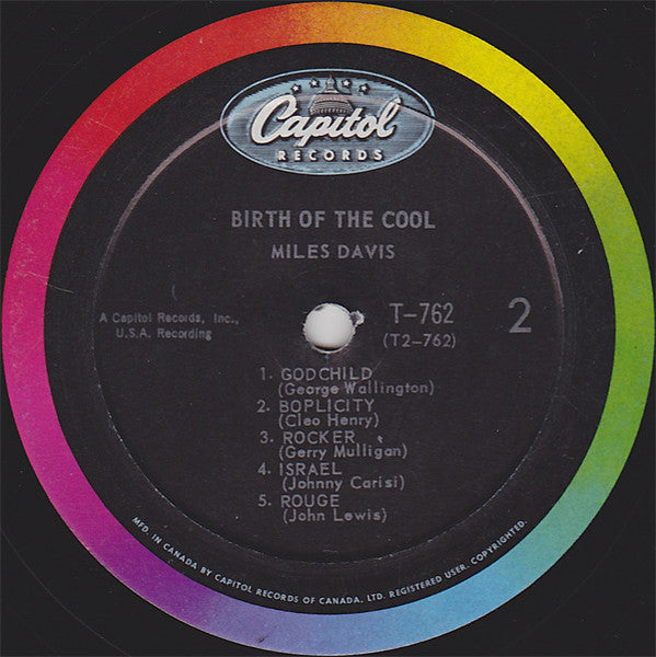 Miles Davis – Birth Of The Cool - 1962 Rare MONO Pressing