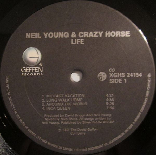 Neil Young and Crazy Horse – Life - 1987 Original VinylPursuit.com