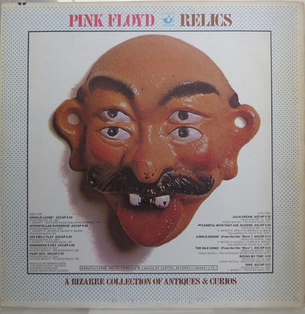Pink Floyd – Relics - A Bizarre Collection Of Antiques And Curios - Rare 1971 Original Pressing!