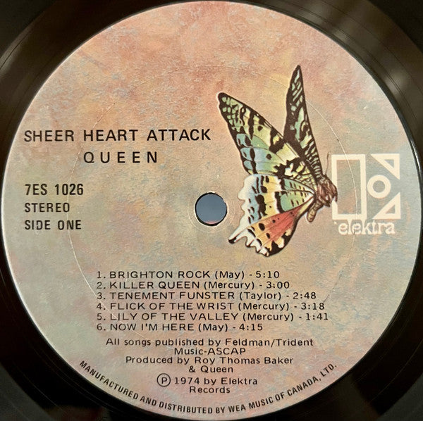 Queen Sheer Heart Attack 1974 Pressing Vinyl Pursuit Inc 7272