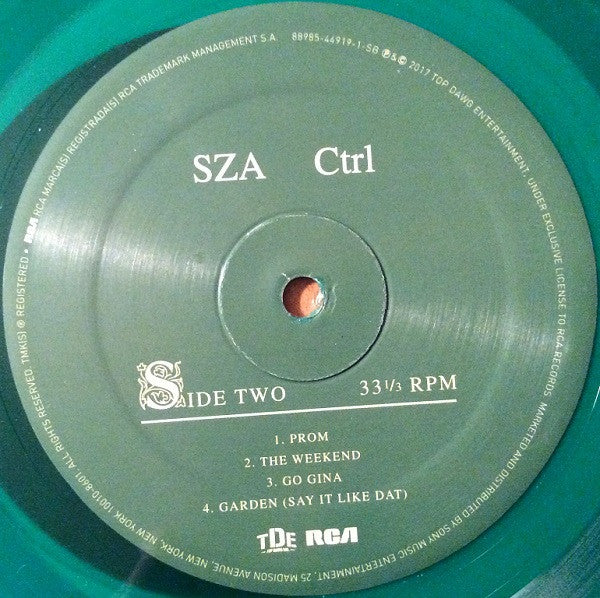 SZA – Ctrl - Green Translucent Vinyl