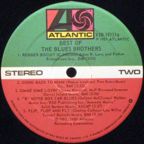 DAILY DEAL! The Blues Brothers – Best Of The Blues Brothers - 1981 Original!