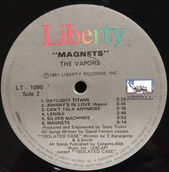 The Vapors – Magnets - 1981