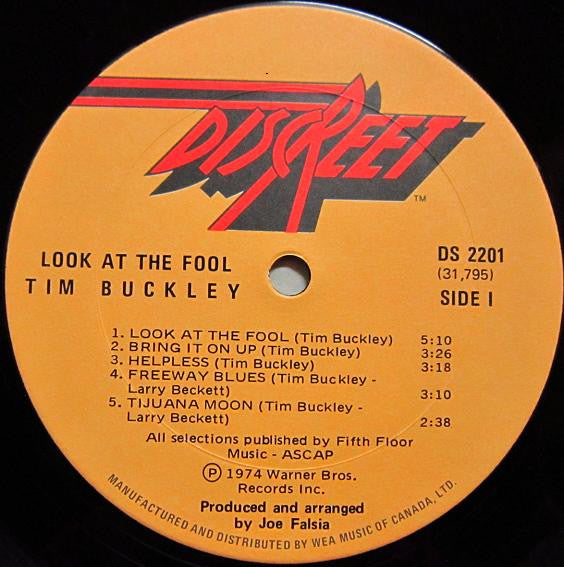 Tim Buckley – Look At The Fool - 1974
