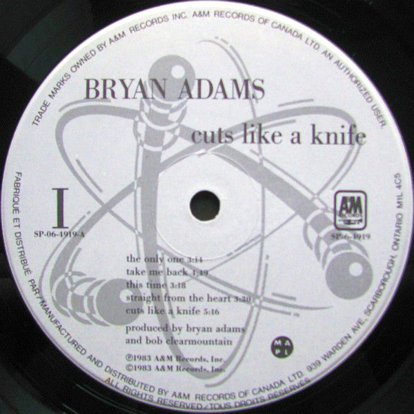 Bryan Adams - Cuts Like a Knife - 1980 Original