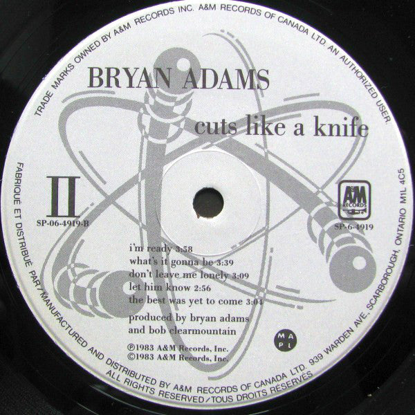 Bryan Adams - Cuts Like a Knife - 1980