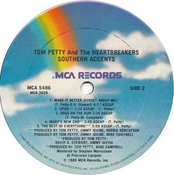 Tom Petty And The Heartbreakers ‎– Southern Accents - 1985 US Pressing - SEALED!