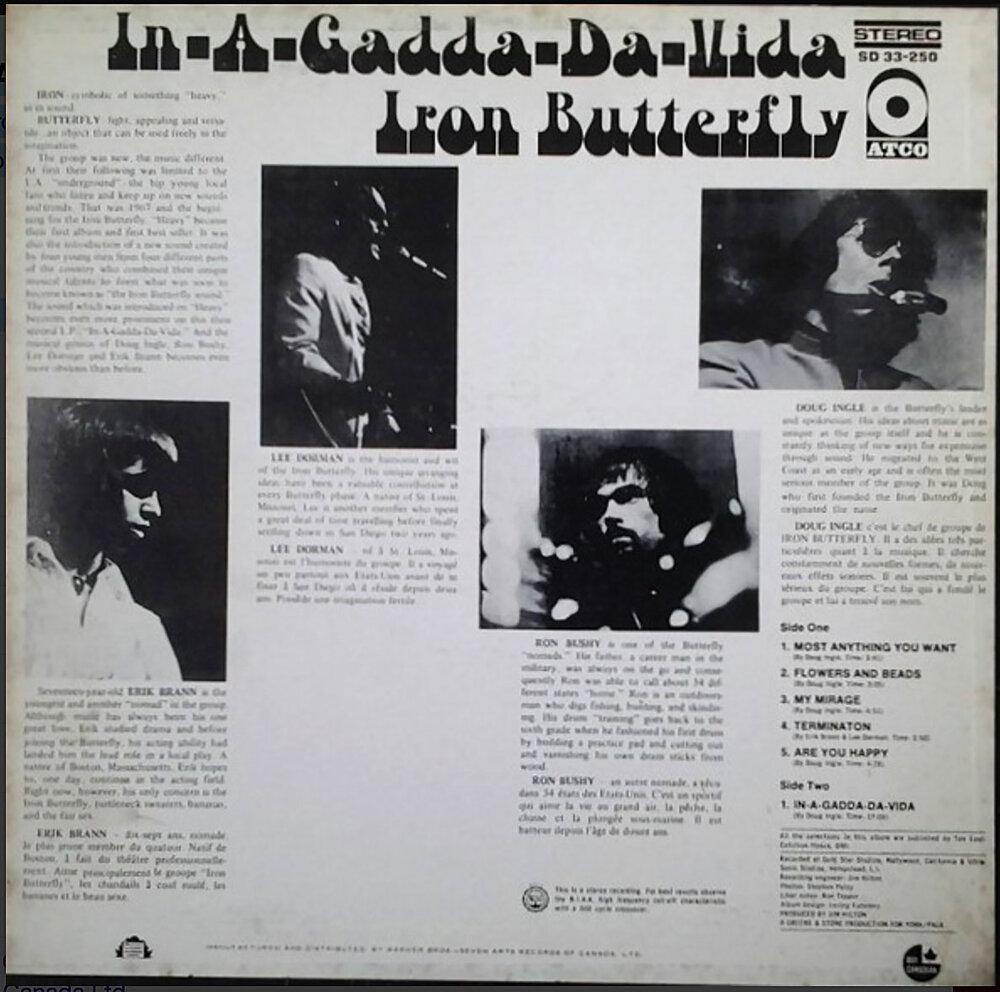 IRON BUTTERFLY ‎– In-A-Gadda-Da-Vida - VinylPursuit.com