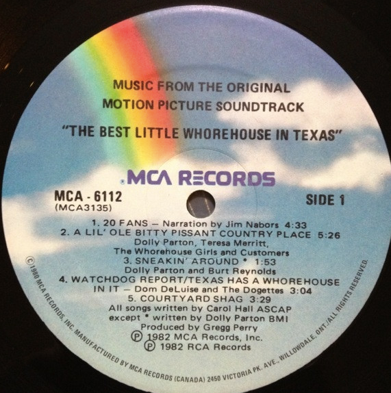 The Best Little Whorehouse In Texas - Original Motion Picture Soundtrack