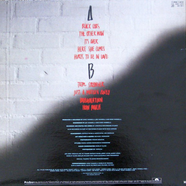 Gino Vannelli – Black Cars - 1984