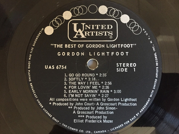 Gordon Lightfoot – The Best Of Gordon Lightfoot