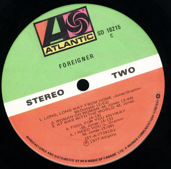 Foreigner – Foreigner - 1977 Original!