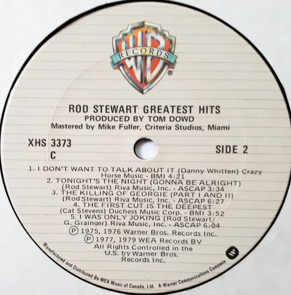 Rod Stewart – Greatest Hits - 1979 Original