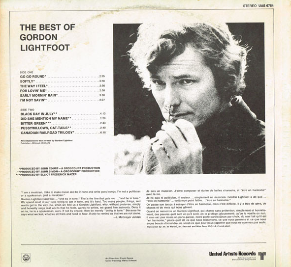 Gordon Lightfoot – The Best Of Gordon Lightfoot