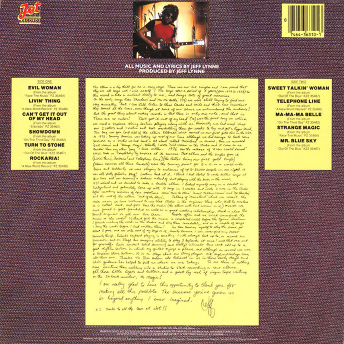 Electric Light Orchestra ‎– ELO's Greatest Hits - 1979 Pressing! VinylPursuit.com
