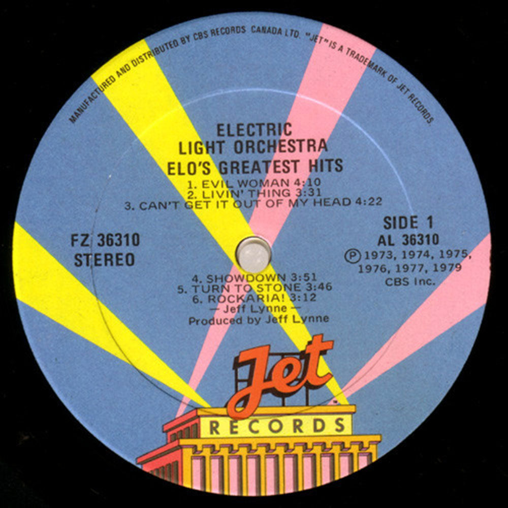 Electric Light Orchestra ‎– ELO's Greatest Hits - 1979 Pressing ...