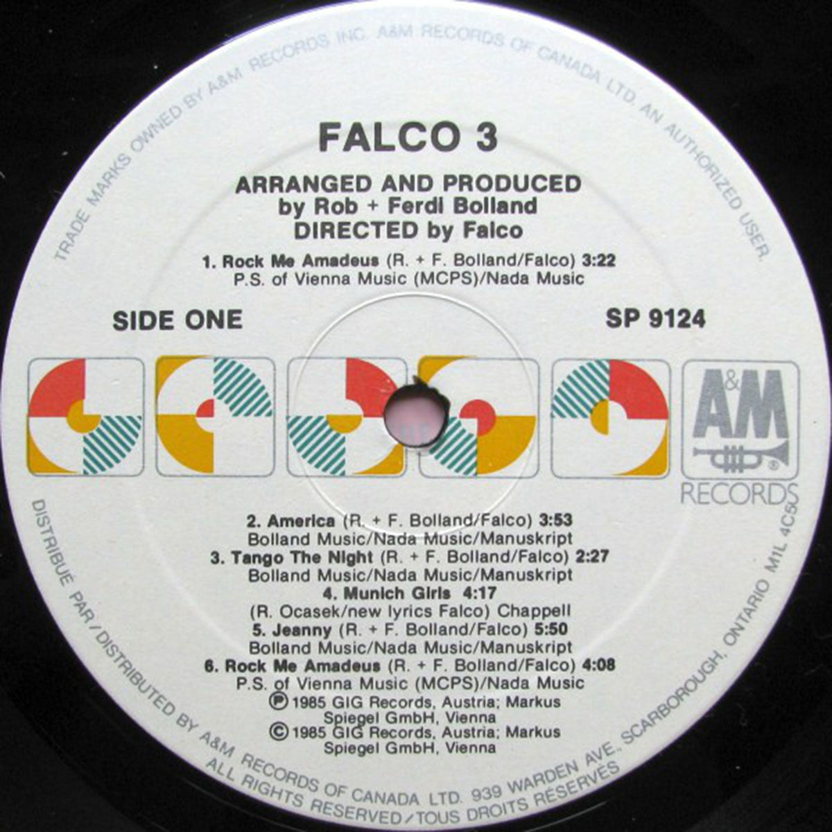 Falco ‎– Falco 3 - 1985 Original