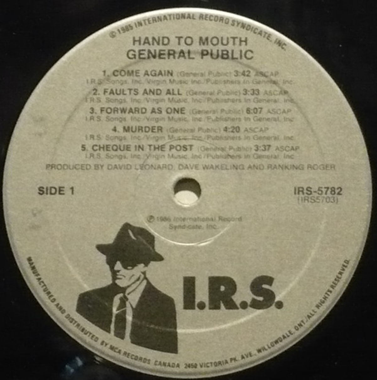 General Public ‎– Hand To Mouth - 1986 VinylPursuit.com