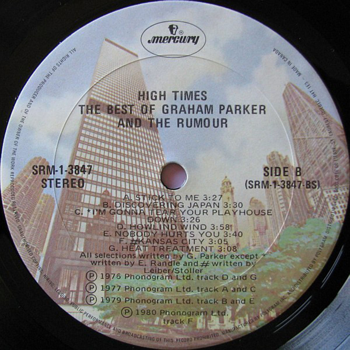 Graham Parker and The Rumour ‎– High Times - The Best Of