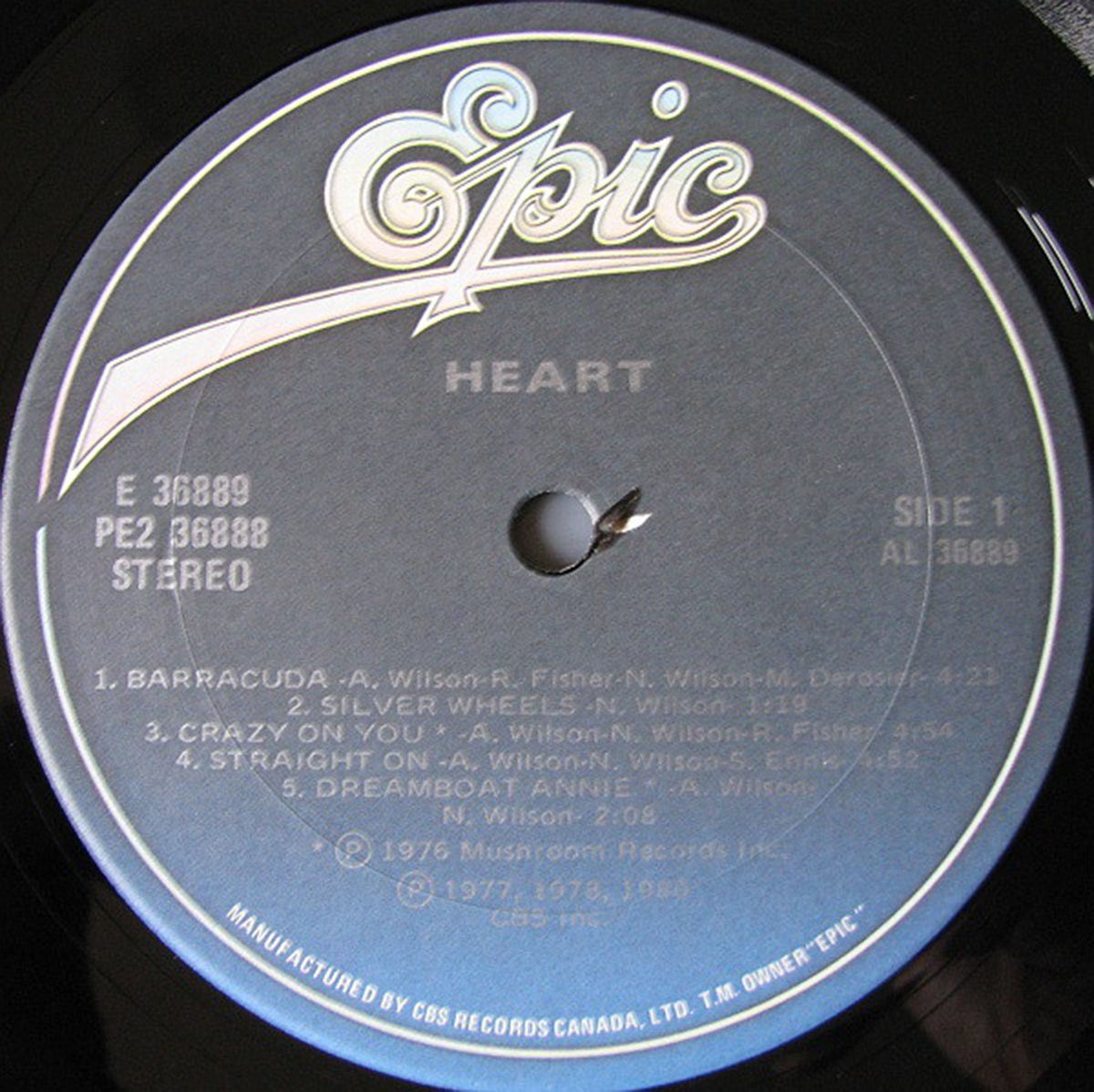 Heart ‎– Greatest Hits / Live - 1980 Original!