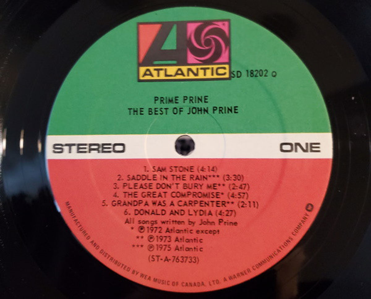 John Prine ‎– Prime Prine - The Best Of John Prine