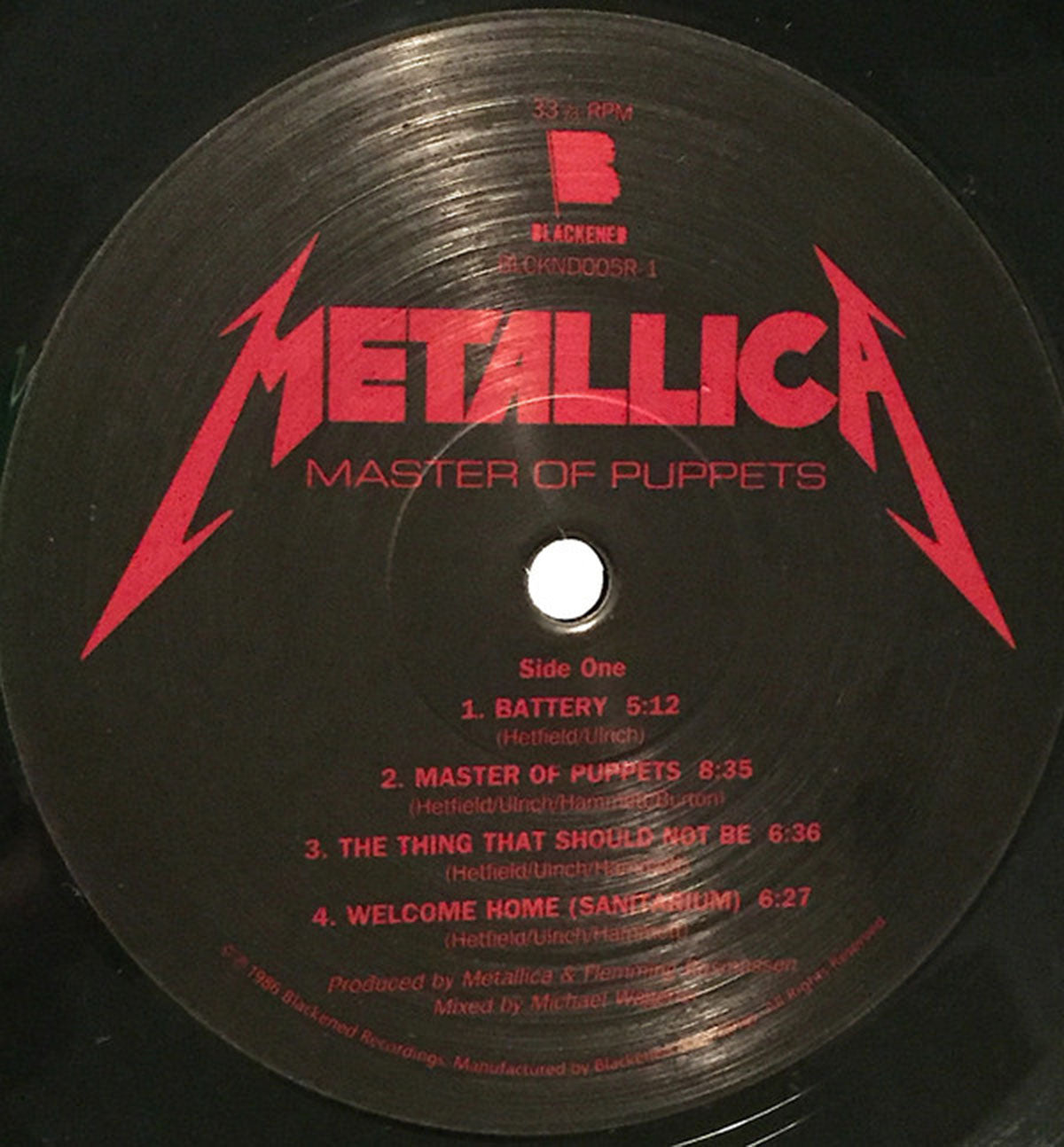 Metallica ‎– Master Of Puppets - SEALED!