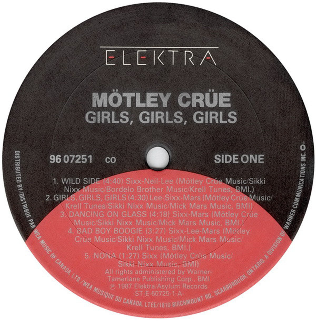 Motley Crüe ‎– Girls, Girls, Girls - 1987 Original!