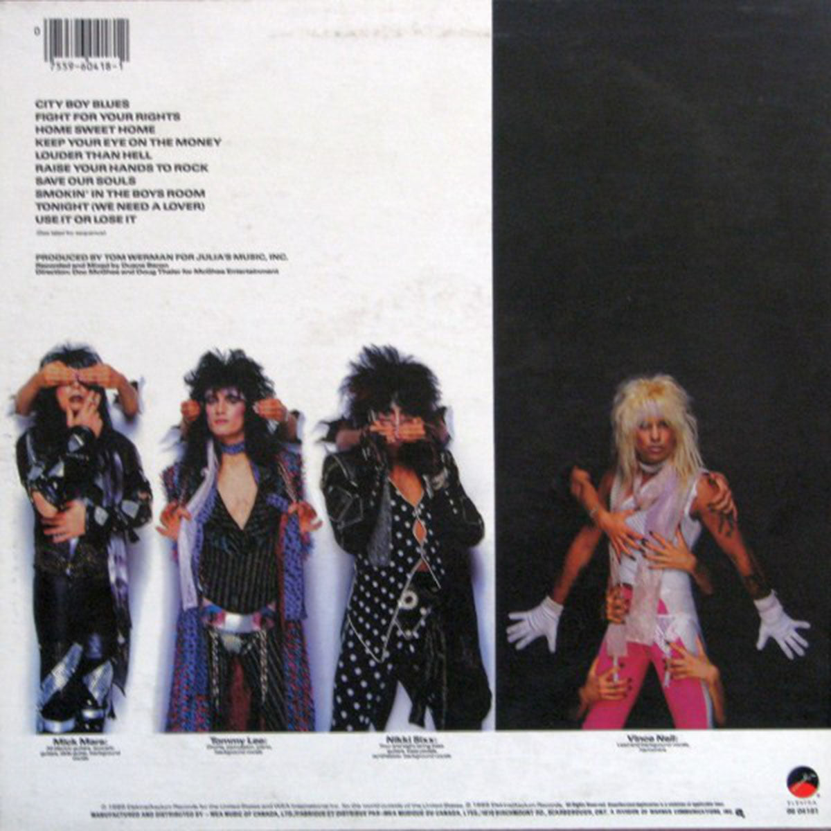 Motley Crue ‎– Theatre Of Pain - 1985 Original! VinylPursuit.com