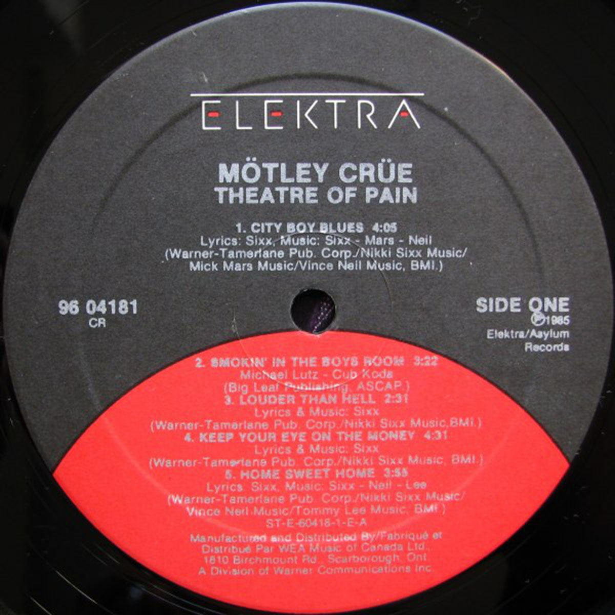 Motley Crue ‎– Theatre Of Pain - 1985 Original! VinylPursuit.com