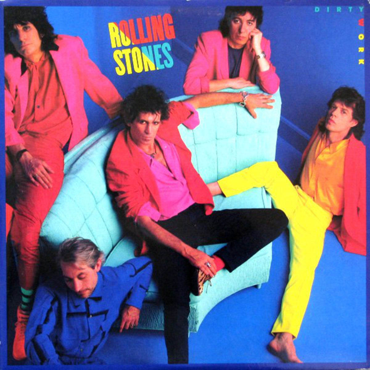 Rolling Stones ‎– Dirty Work - 1986, Red Wrap with Hype Sticker