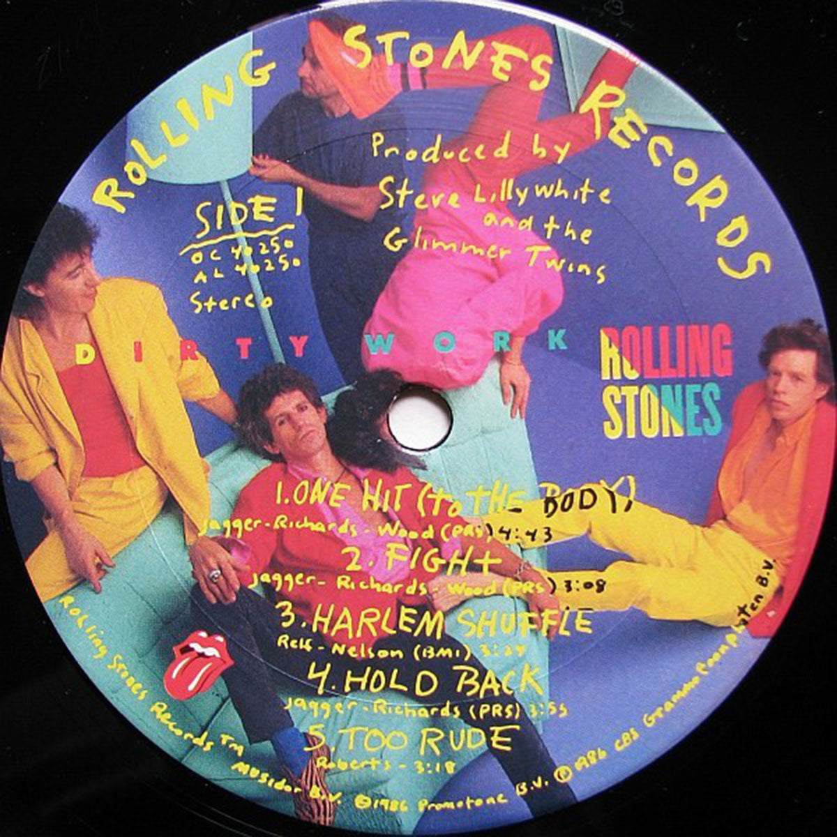 Rolling Stones ‎– Dirty Work - 1986, Red Wrap with Hype Sticker