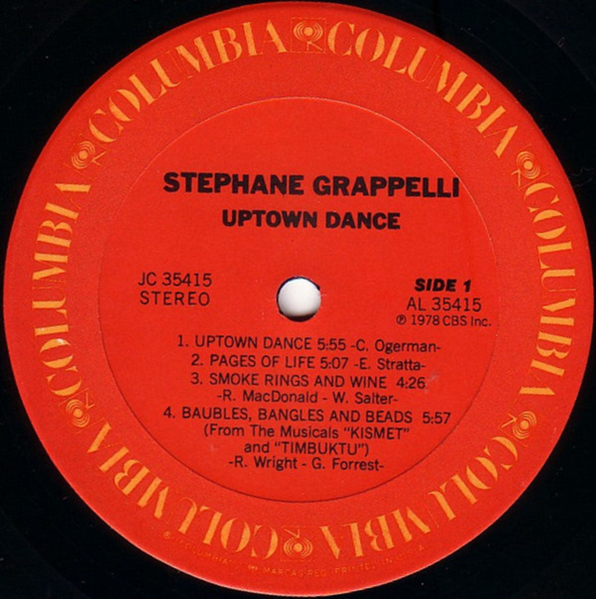 Stephane Grappelli ‎– Uptown Dance