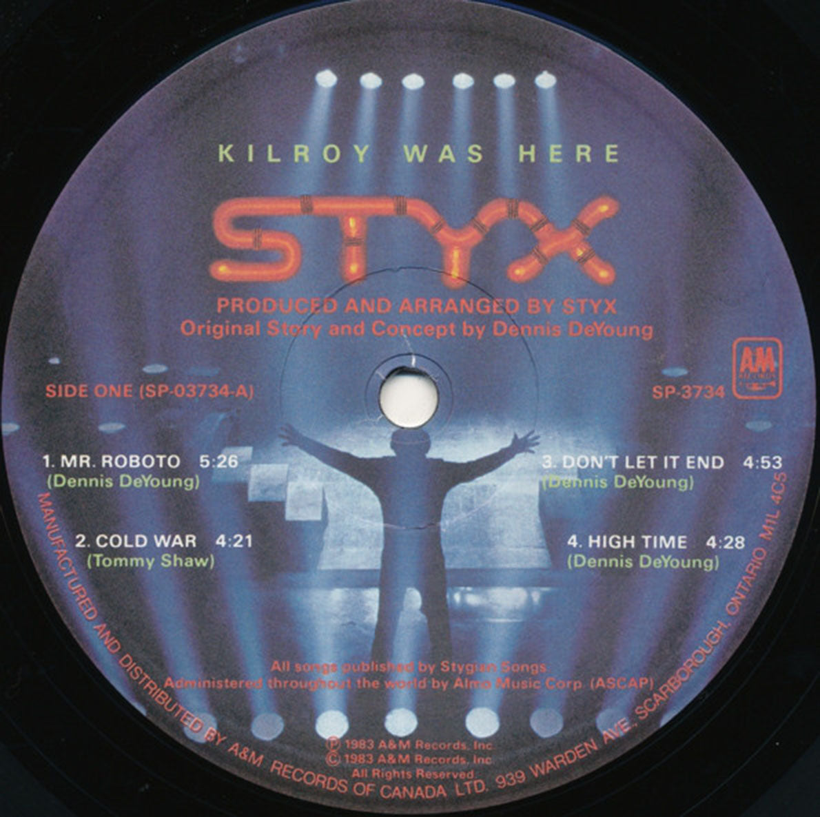 Styx ‎– Kilroy Was Here - 1983 Original! – Vinyl Pursuit Inc