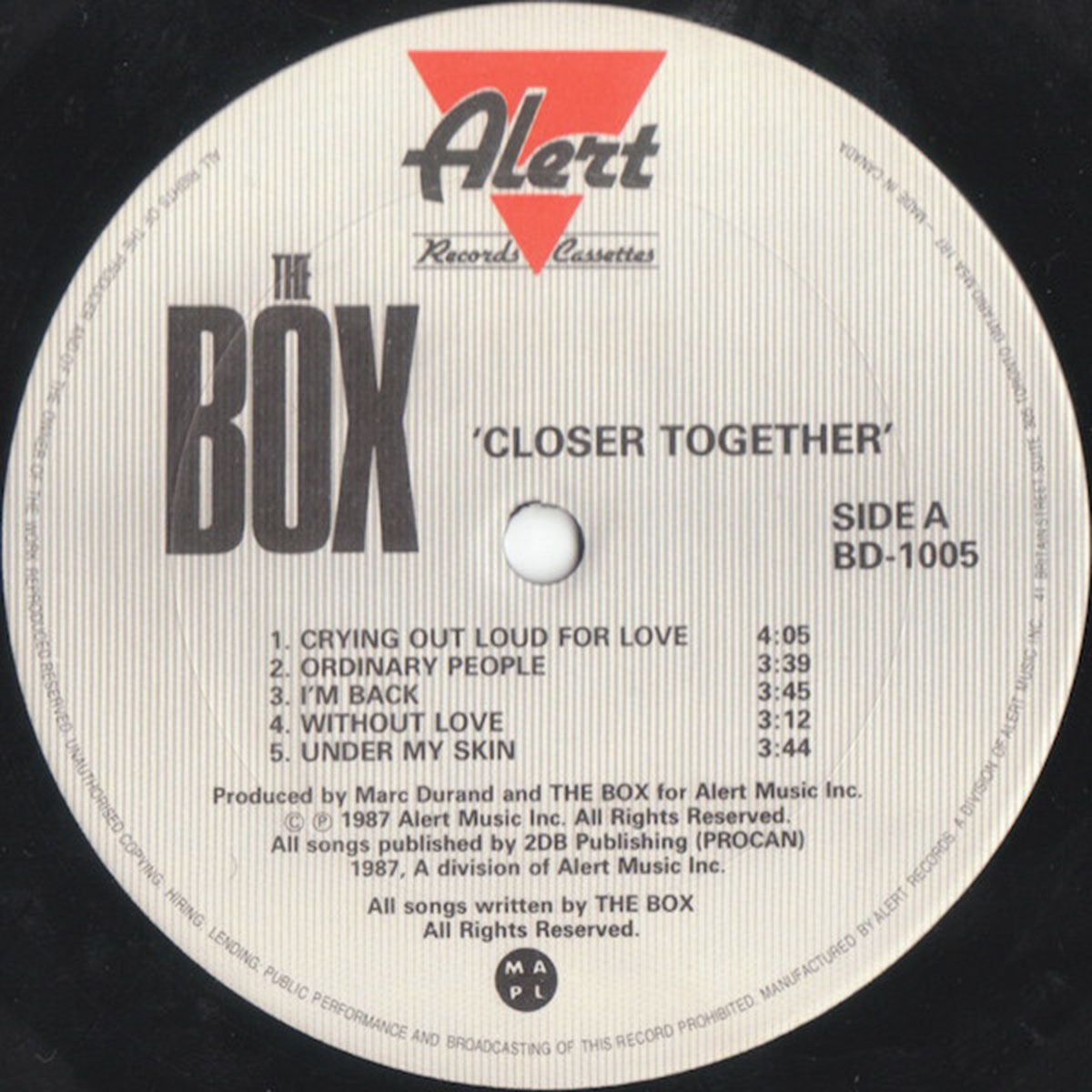 The Box ‎– Closer Together