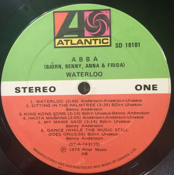 ABBA – Waterloo - 1974 Original – Vinyl Pursuit Inc