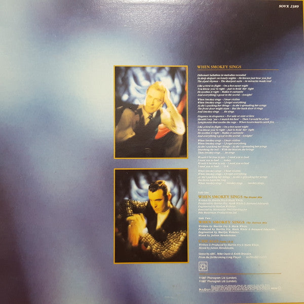 ABC – When Smokey Sings - 1987 Original Pressing