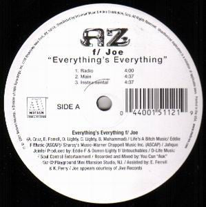 AZ – Everything's Everything US 2001 Pressing