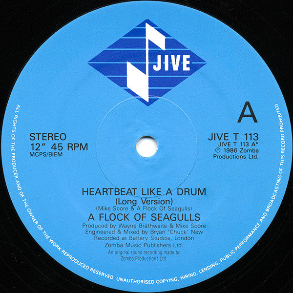 A Flock Of Seagulls – Heartbeat Like A Drum - 1986 UK Original - Vinyl Pursuit Inc