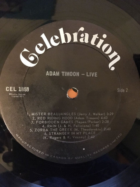 Adam Timoon – Adam Timoon Live!