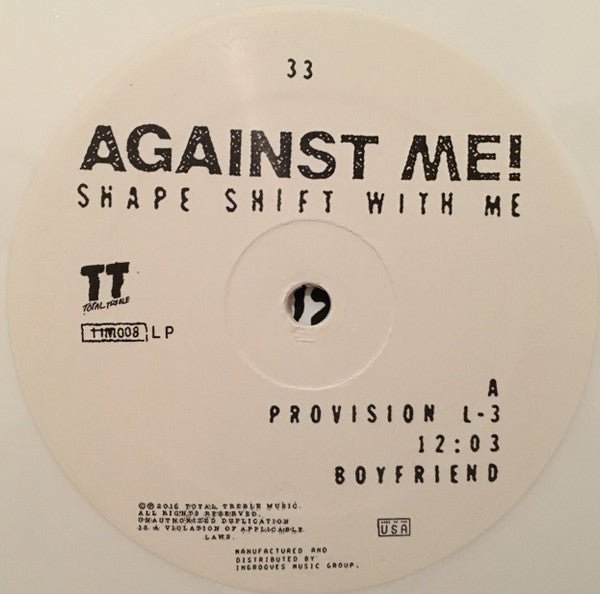 Against Me! – Shape Shift With Me - Limited Edition, Color Vinyl - Sealed! - Vinyl Pursuit Inc