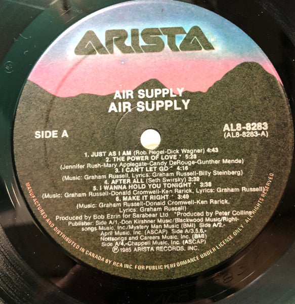 Air Supply – Air Supply - 1985