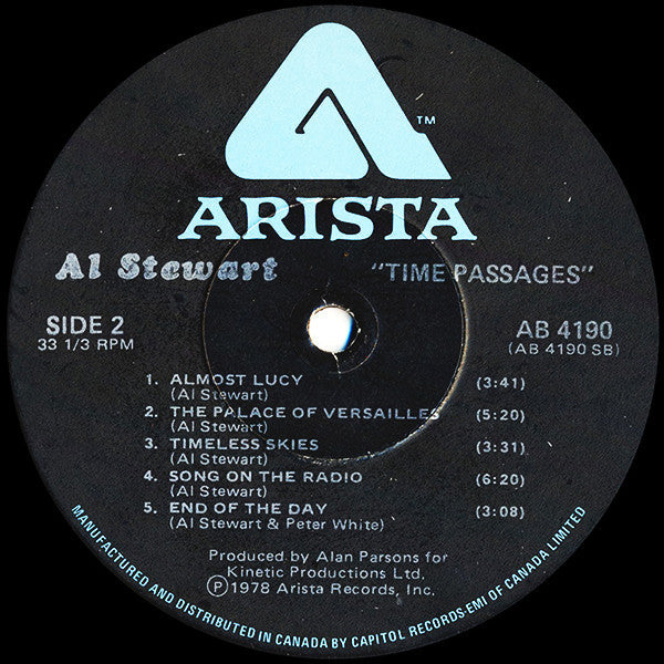 Al Stewart – Time Passages - 1978 Original