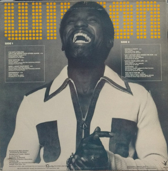 Al Wilson – I've Got A Feeling