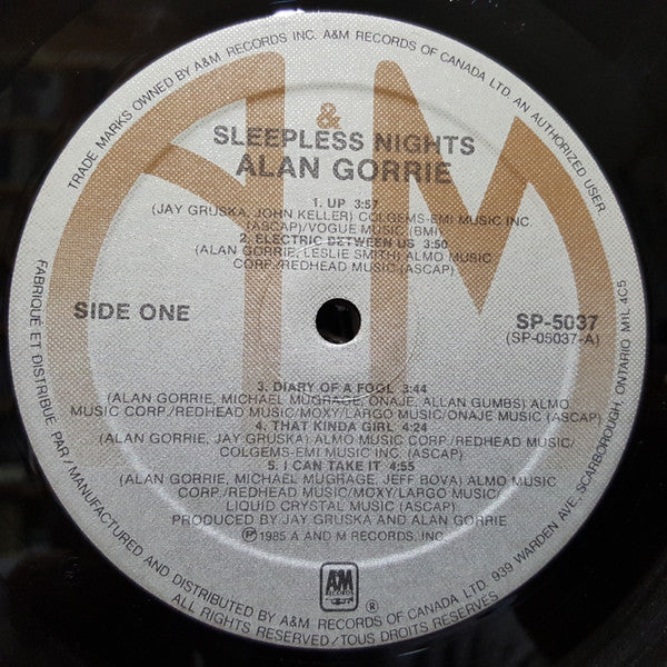 Alan Gorrie – Sleepless Nights -Sealed